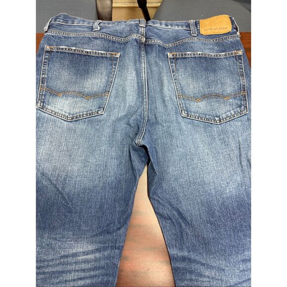 American Eagle Relaxed Straight Mens Jeans Size 38x32 - Picture 5 of 8